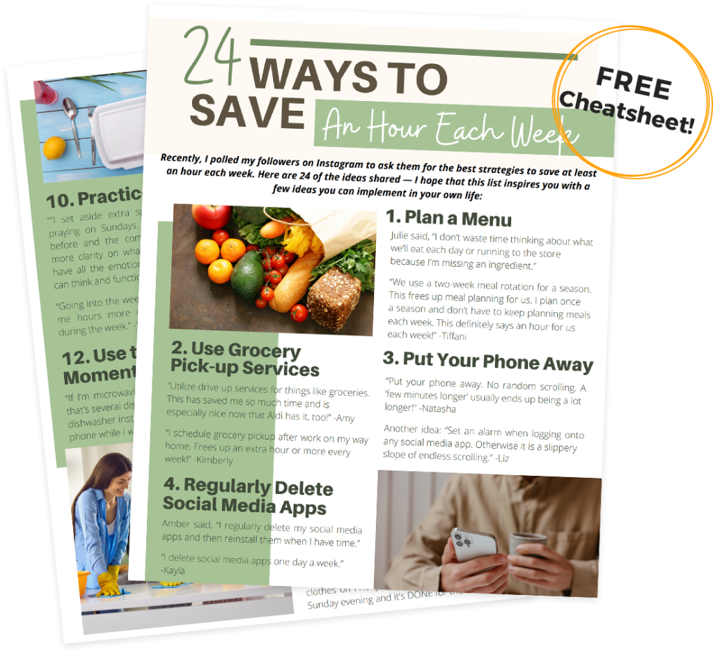 24 Ways To Save An Hour Every Day Cheatsheet Preview.